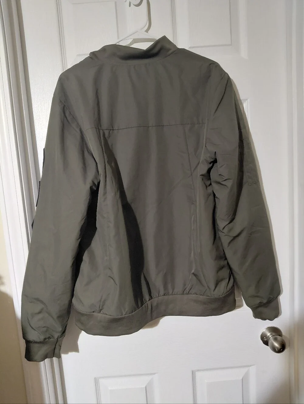 The North Face Jacket Mens Military Green Patched Quilted Size Medium